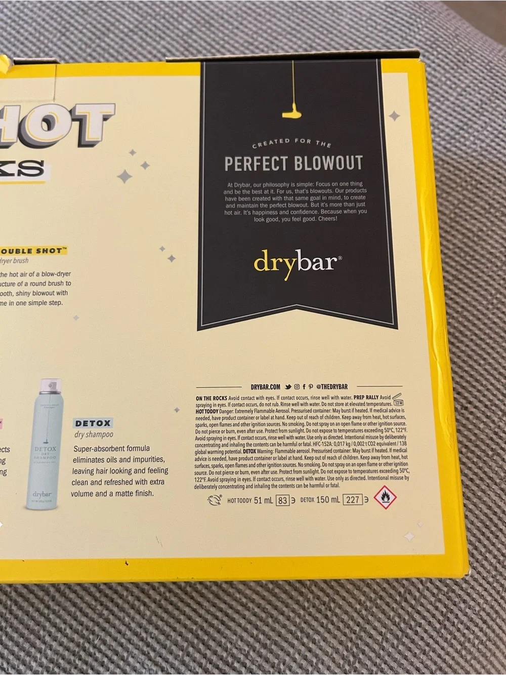 NWT Drybar Double Shot On The Rocks Styling Set